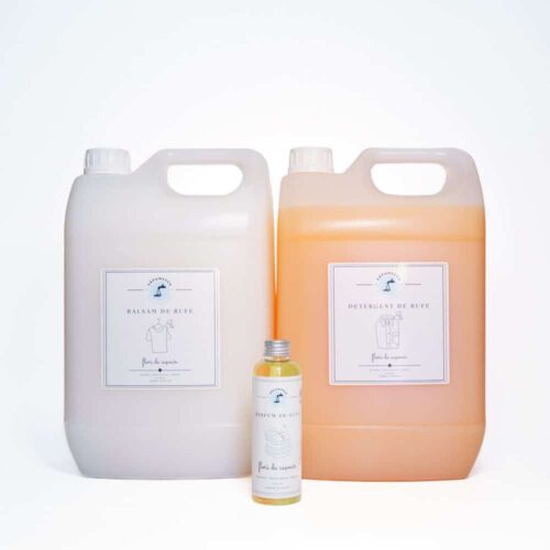 Pachet 3 in 1 detergent balsam si parfum Flori de Cashmir