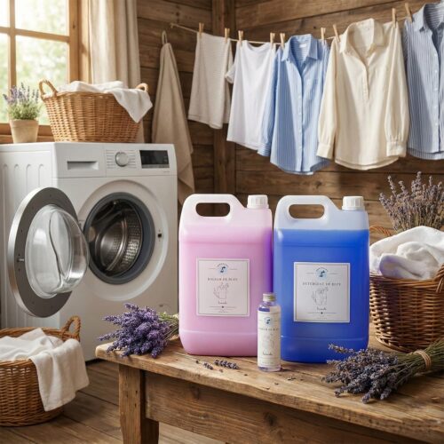Pachet 5+5 KG Detergent, Balsam, 100 ml Parfum Lavanda